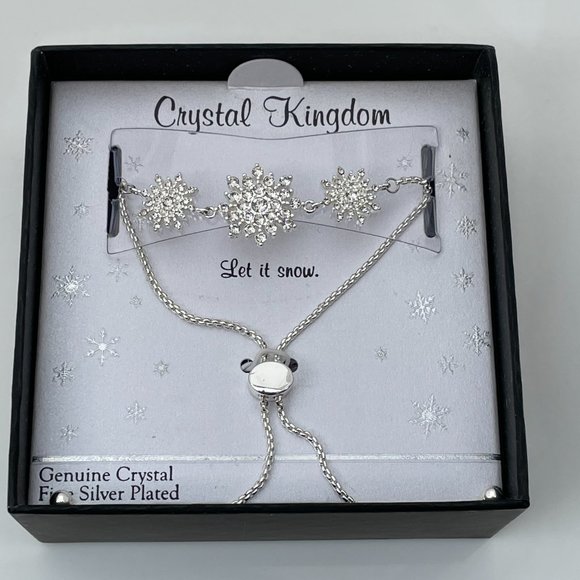 Crystal Kingdom Bracelet Sterling silver adjustabl - Picture 2 of 7